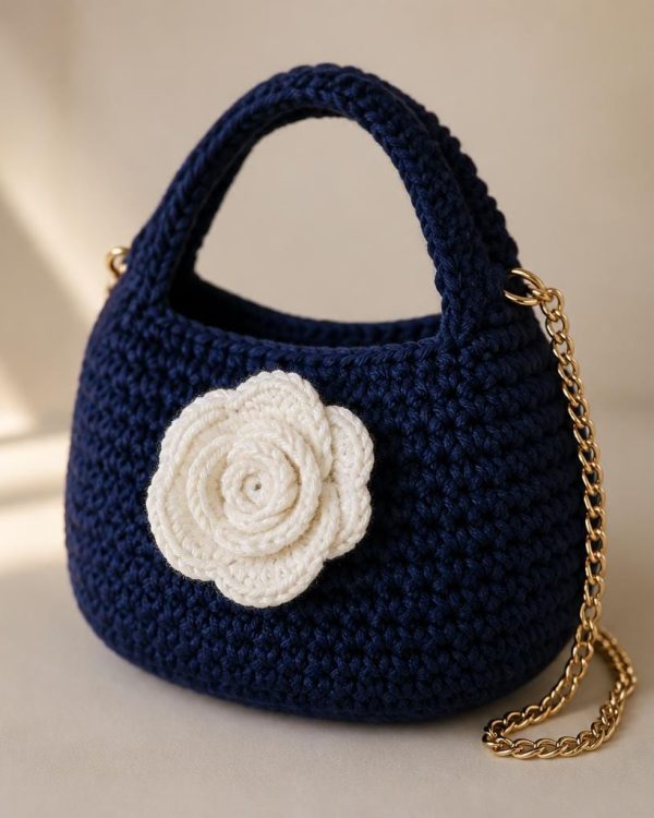 Midnight Rose Handbag